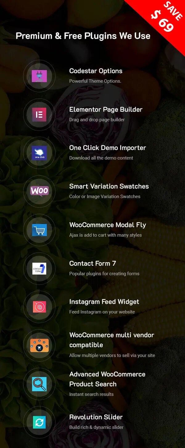 WordPress grocery store theme