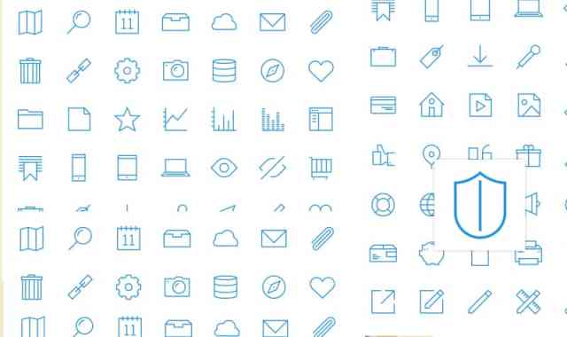 Free UXPin icon set