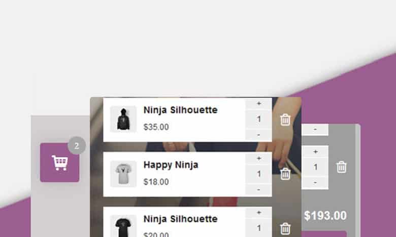WooCommerce Modal Fly Cart