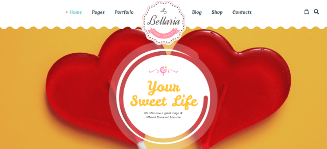 Bellaria a candy store wordpress theme 