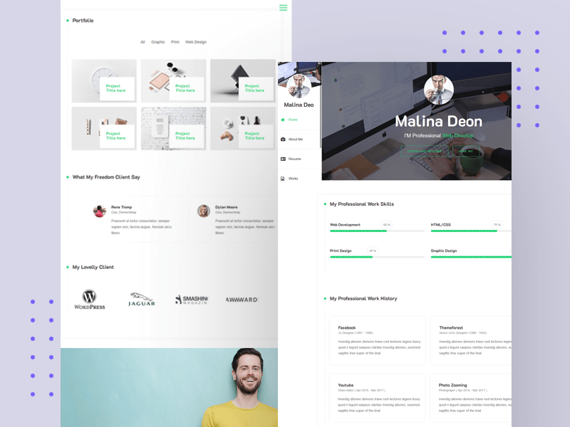 Free WordPress Resume Template