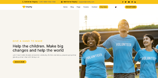 Charity Foundation: An Alone Charity Website Template