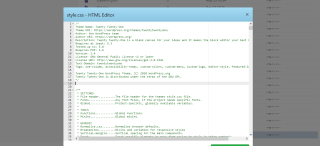 How to change theme details in wordpress