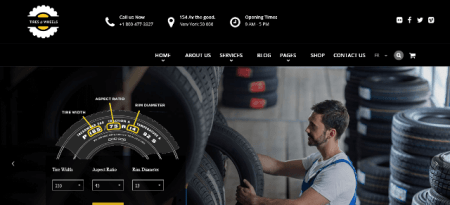 tire shop WordPress theme