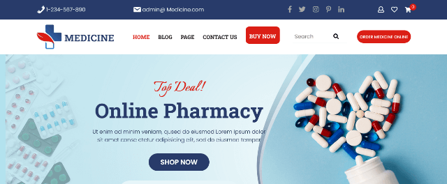 Online Pharmacy: A Freebie WP Template