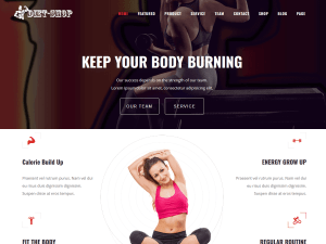 Diet Shop ( Free ) : Health Supplement WordPress Theme