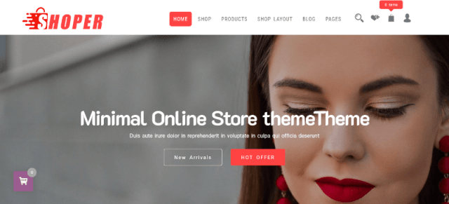 Shoper: Responsive Fashion Blog Template