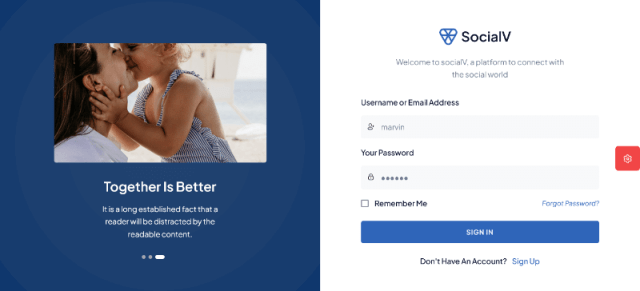SocialV: A Simple Collective Communication Website Template