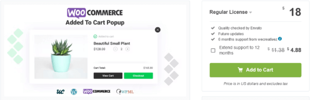 WooCommerce Added To Cart Popup