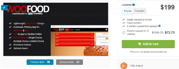 WooCommerce Food Delivery App